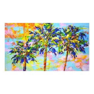 "Palm Trees 3." Original Abstract Painting