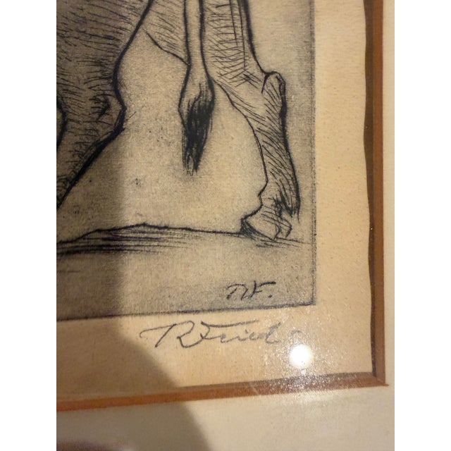 This piece is an original, hand-signed etching titled "Itinerant Healer" by Hungarian-born Jewish artist Theodore Fried...