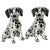 Hollywood Regency Pair of Italian Hollywood Regency Hand-Painted Pottery Dalmatian Puppies, 1970s For Sale - Image 3 of 18