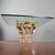 White Stone Capital Coffee Table with Large Thick Glass Top For Sale - Image 10 of 18