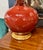 Brick Red Christopher Spitzmiller "Single Gourd" Lamps - a Pair For Sale - Image 8 of 11