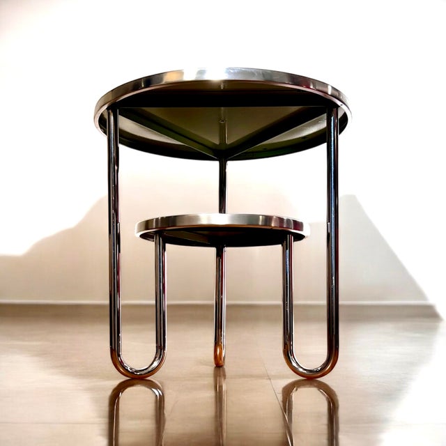 Small Bauhaus Tubular Steel Mod. RC5 Side Table from Mauser Werke, Germany, 1939 For Sale - Image 5 of 13