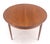 Brown Late 20th Century Danish Modern Round Teak Dining Table w/ 18" Pop Up Hide Away Leaf MINT For Sale - Image 8 of 15