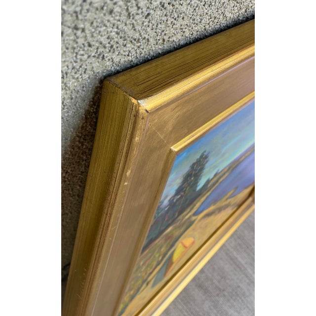 Blue “After a Fun Day” Oil on Linen by Joao De Brito For Sale - Image 8 of 8