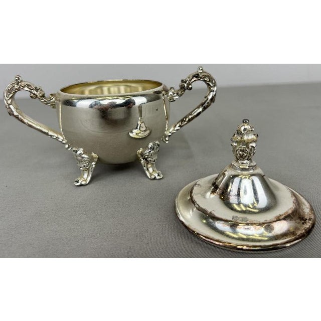 Vintage French Style Coffee Serving Tray with Pot, Set of 5 For Sale - Image 17 of 18