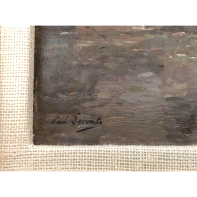 Petite Pair of European Country Landscapes by French Artist Paul Emile Lecompte (1877-1950) For Sale - Image 4 of 9