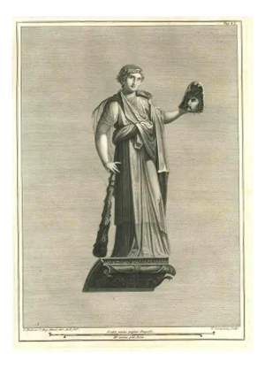 Pietro Campana, Ancient Roman Statue, Etching, 18th-Century