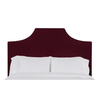 Kit King Headboard, Wine Velvet For Sale