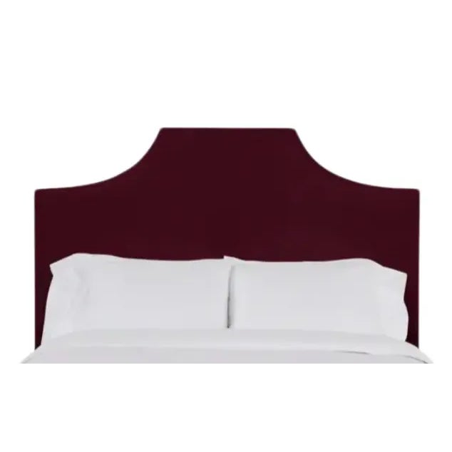 Kit King Headboard, Wine Velvet For Sale