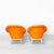 Mid-Century Modern Set of Shell Armchairs in Orange, 1960s For Sale - Image 3 of 10