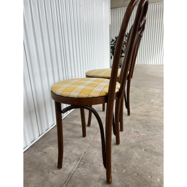 Mid 20th Century Bentwood Cafe Chairs, Wooden, Vintage - Set of 4 For Sale - Image 10 of 12