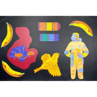 1971 "How to Make Black Wax or the Prevention of Accidents" Serigraph Numbered #17/100 by John Randolph Carte For Sale