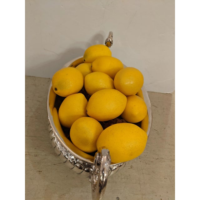 Silverplate Tureen With Lemons For Sale - Image 4 of 8