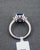 Blue 4.36 Ct GRS Certified Sapphire & Diamond Ring, Size 6.5 For Sale - Image 8 of 10