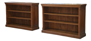 Vintage Oak Bookcases, 1920s, Set of 2