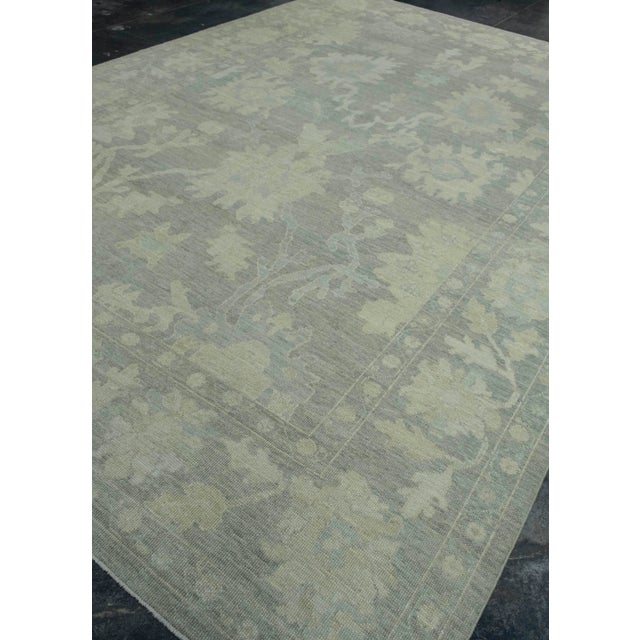 Turkish Oushak Rug 9'10" x 13'11" #18671 For Sale - Image 4 of 8
