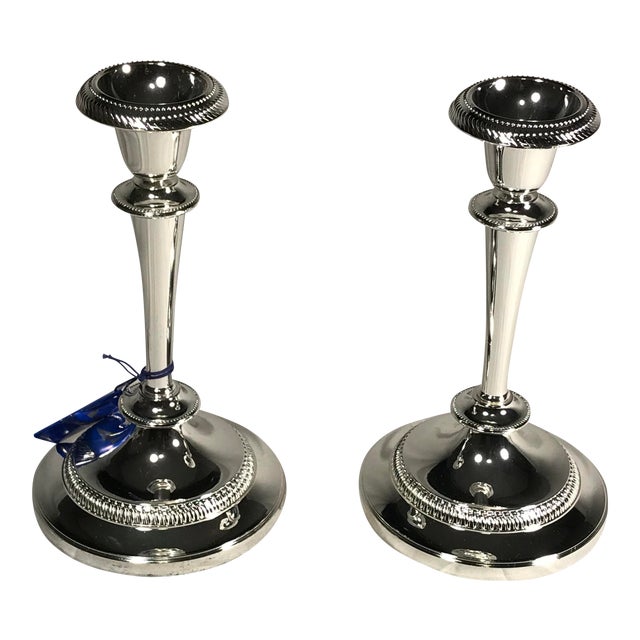 International Silver Company Regency Silver Plate Candle Holders Sticks