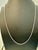 Vintage Unisex 14kt White Gold 17 Inch long Chain 1.6 mm, Italian , 3.8 gm For Sale In New York - Image 6 of 18