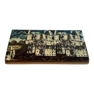 20th Century Poker Card Game Set Box by Fornasetti For Sale