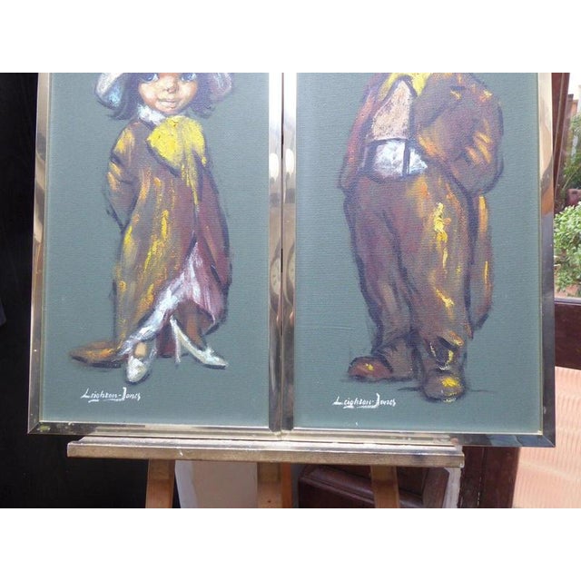 Barry Leighton-Jones, Pair of The Street Urchins, Mid Century, Oil Painting For Sale - Image 12 of 17