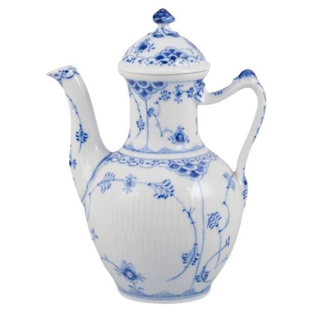 Blue Mocha Pot in Porcelain from Royal Copenhagen, 1930s For Sale - Image 8 of 8