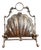 Antique Silver-Plated Folding Shell Biscuit Box, 1880 For Sale