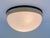 Bauhaus Bakelite Glass Ceiling Light, 1940s For Sale - Image 4 of 9