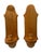 Cabin Wood Wall Sconce Pair Maple Candle Holders 14" X 4" For Sale - Image 3 of 5