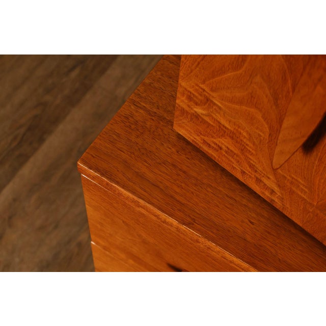 Mid Century Modern Walnut Tall Chest of Drawers For Sale - Image 9 of 18