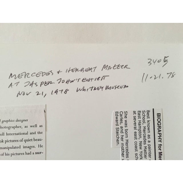 Modern Fred McDarrah, Herbert & Mercedes Matter, 1978 For Sale - Image 3 of 5