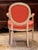 Pair of Vintage Painted French Armchairs With Oval Backs For Sale - Image 9 of 9
