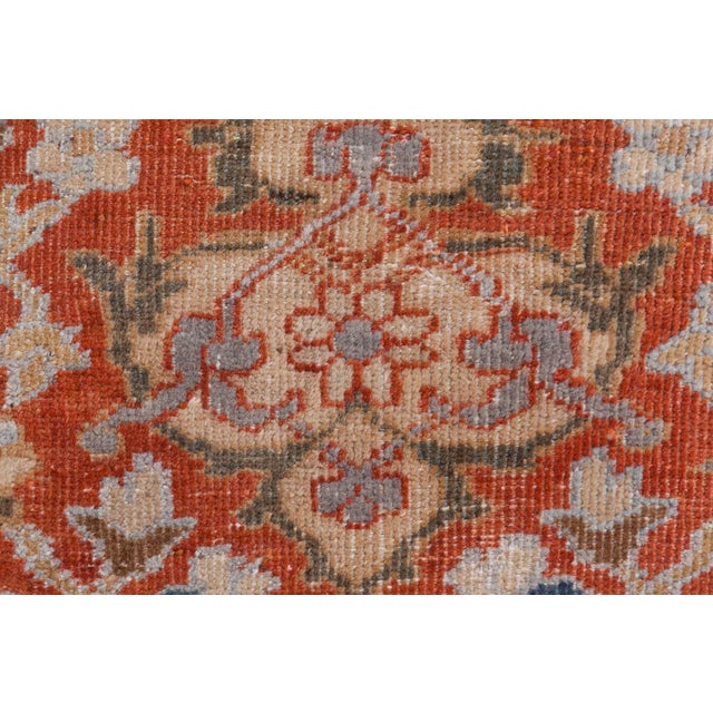Beige 1910s Sultanabad Rug For Sale - Image 8 of 10