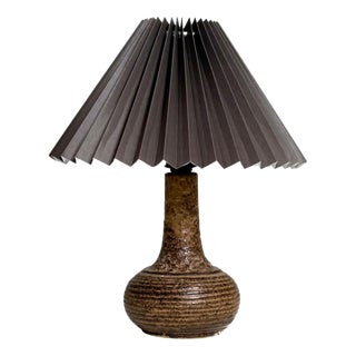 Small Danish Ceramic Table Lamp, 1960s For Sale