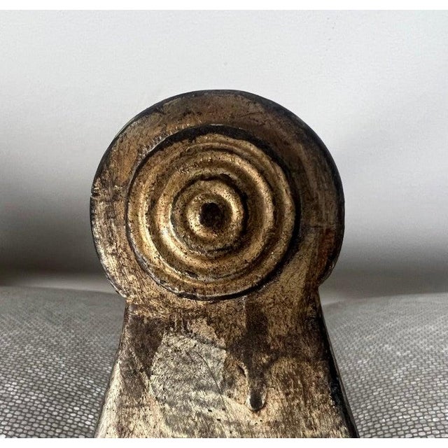 Silvered Carved Wood Curule-Form Bench, Europe, Early 20th Century For Sale - Image 17 of 18