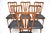 A stylish and extremely well made set of six Danish teak ‘Ingrid’ dining chairs by Niels Koefoed. They were made in...