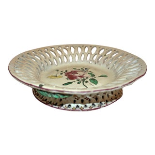 18th Century Neoclassical Luneville Faience Basket For Sale