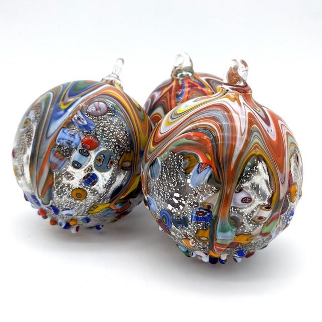 Murano Glass Balls from YourMurano, Set of 3 For Sale - Image 9 of 9