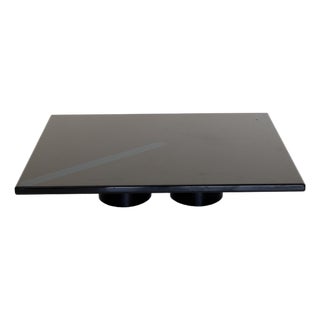 Large Black Lacquered Coffee Table from Saporiti Italia, 1970s For Sale