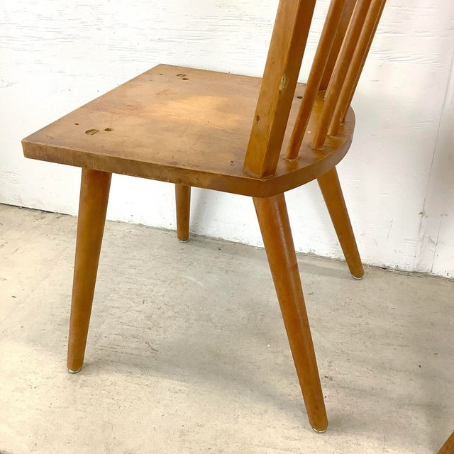 Four Mid-Century Conant Ball Dining Chairs Attr. Leslie Diamond For Sale - Image 11 of 12