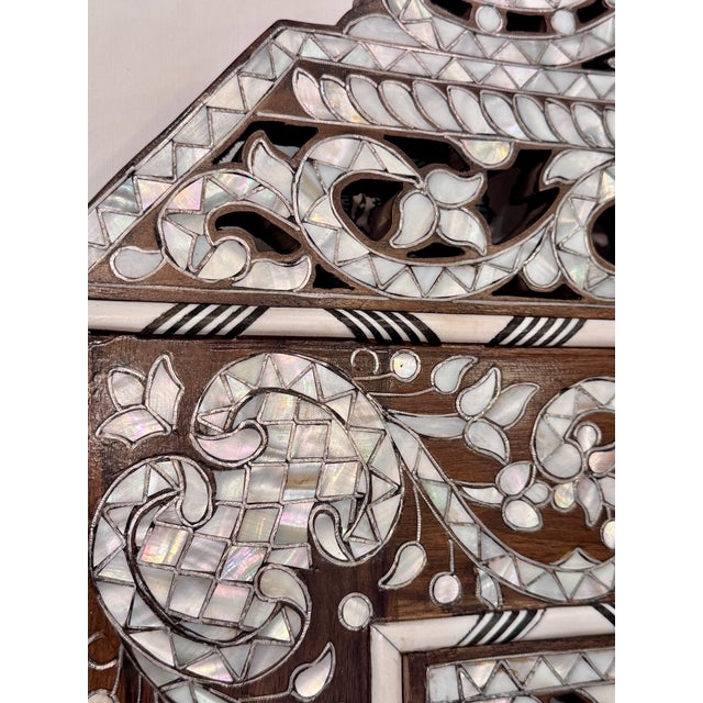 1990s 1990s Mother of Pearl Inlaid Moorish Style Mirror For Sale - Image 5 of 6