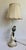 Vintage English Cottage Porcelain Bird Table Lamp With Scalloped Shade For Sale - Image 4 of 12