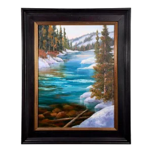 Sheryl Knight "Joy of Winter" Oil on Linen, Framed