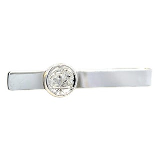 1990s Georg Jensen Estate Money Clip Tie Clip Silver For Sale