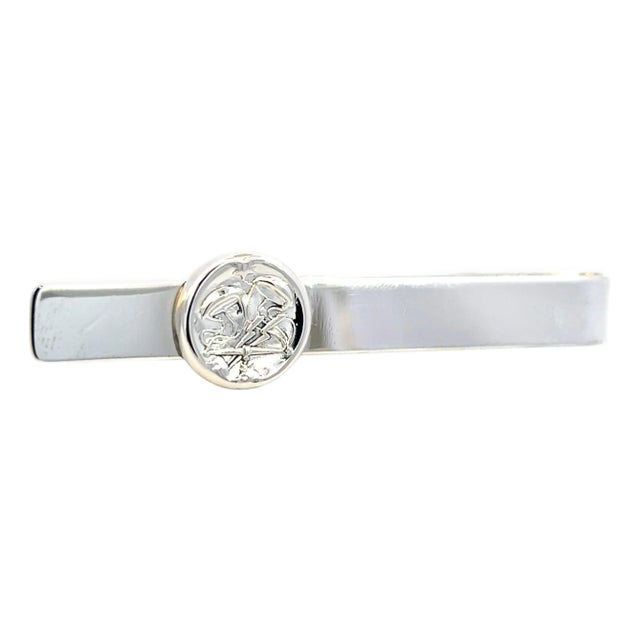 1990s Georg Jensen Estate Money Clip Tie Clip Silver For Sale