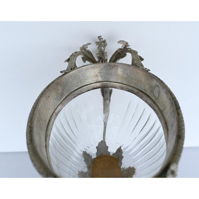 Victorian Sheffield Silver Plate Tureen in Cut Glass For Sale - Image 11 of 15