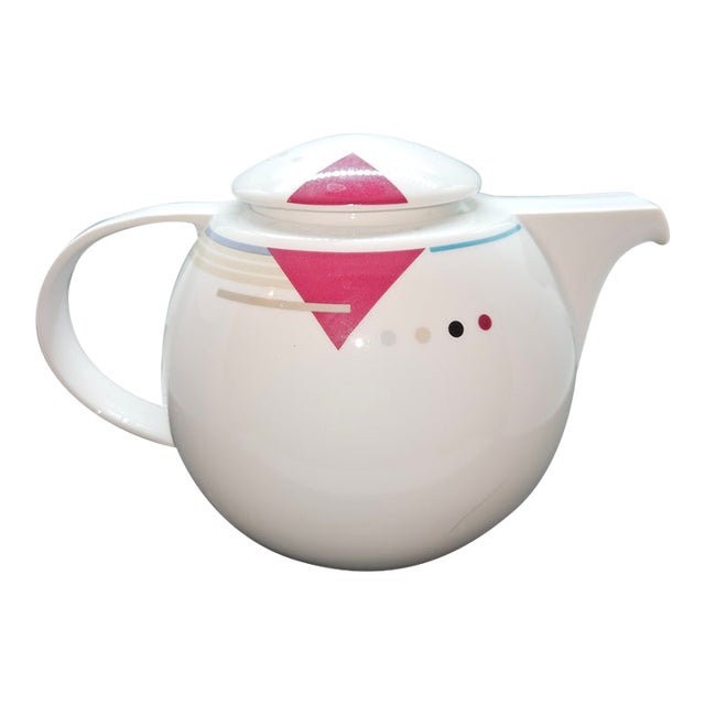 Vintage Studio Nova Attitudes Y0105~Tea, Memphis/Art Deco Teapot For Sale