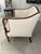 Antique Club Chair With Cream Boucle Upholstery For Sale - Image 10 of 10