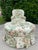 Vintage Hickory Chair Tufted Round Ottoman in Botanical Print For Sale - Image 14 of 15