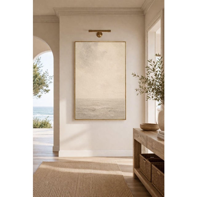 Contemporary Minimal Coastal Horizon Study, Abstract Ocean Art Print, 24" × 36" For Sale - Image 3 of 9