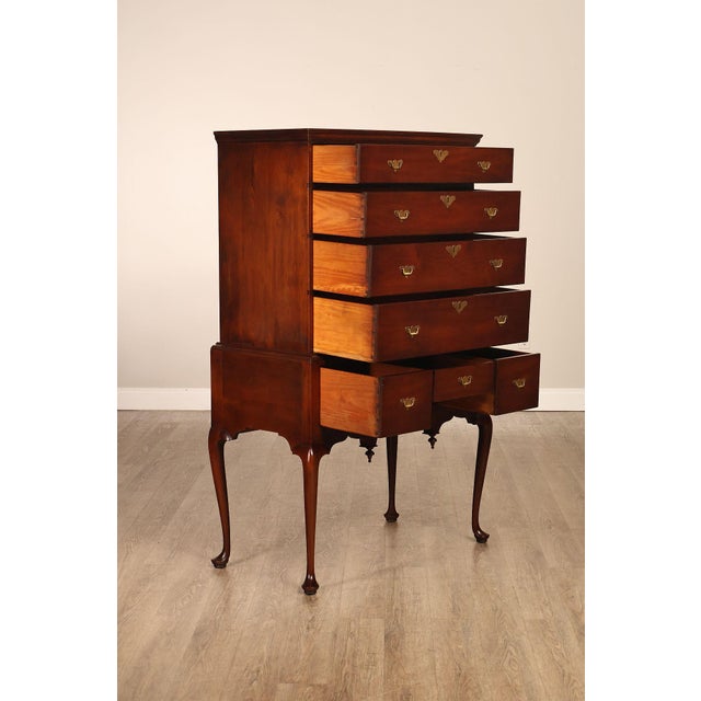 Kittinger Colonial Williamsburg Collection Highboy Chest of Drawers CW 56 For Sale - Image 10 of 18